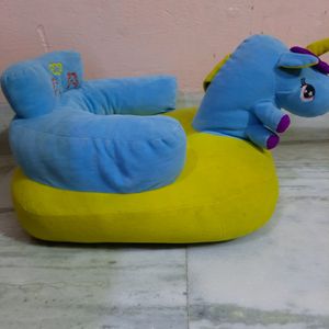 lSoft Plush Cushion/ Baby Sofa Seat/Unicorn/yellow