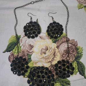 Black Jewellery Set