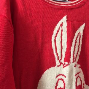 Bunny Red  Woolllen sweatshirt