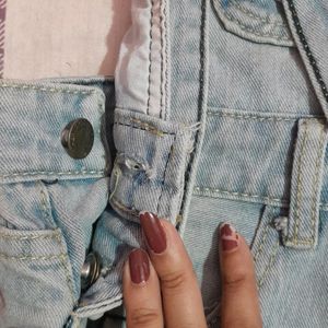 Denim Short Dungaree