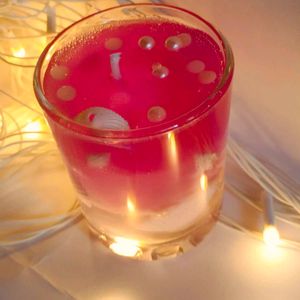 Pink Pearl And Shell Candle