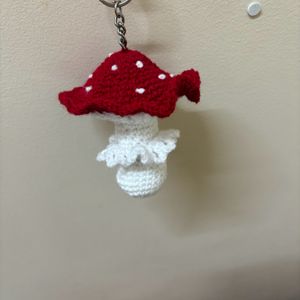 Cute Popping Mushroom Keychain/bagcharm🍄