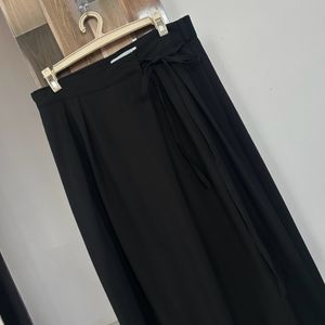 Front Side Tie Korean Highwaist Pants