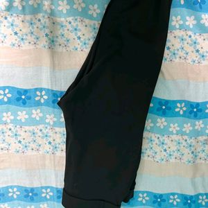 Black pants are very soft fabric