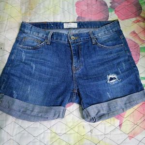 Damage Denim Shorts..