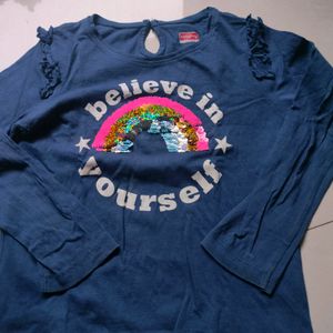 Full sleeves Tshirt For 4-5 Years Girls