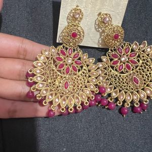 Pink Designer Earrings