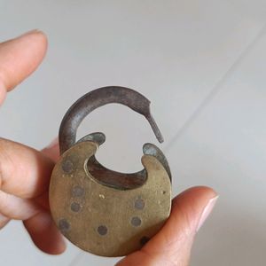 100 Years Old Brass And Iron Lock..