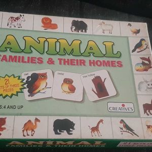 Animals, Babies And Their Homes Puzzle