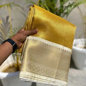 Banarasi Handloom Half Tissue Saree.