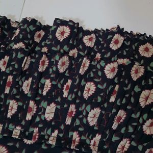 Women Black Flower Dress