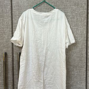 Classic White T Shirt- XL