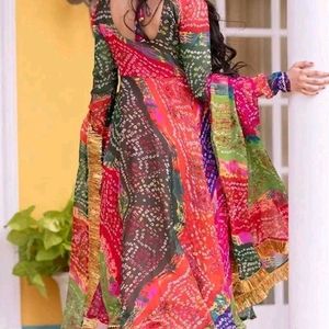 Nice Anarkali With Dupatta