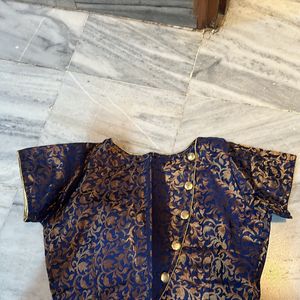 Navy Blue lehenga Choli