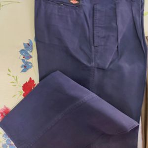 Combo 2 Men Pants Khaki And Navy Blue Color