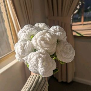 Crochet flower Rose Single Piece