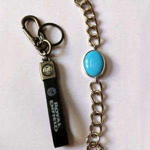 Like New Leather Keychain And Bracelet