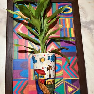 Hand Painted Pot Wall Hanging