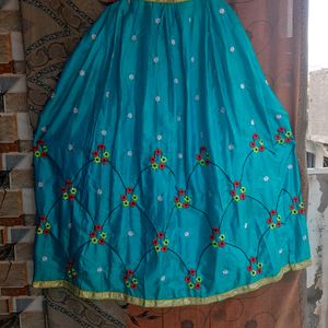 Navratri Sea Green Lehenga