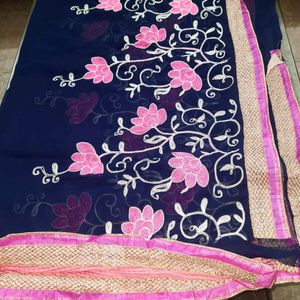 Embroidered Saree