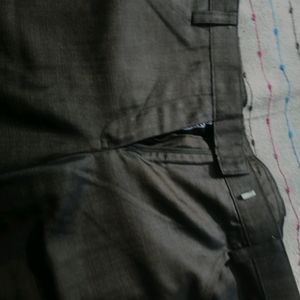 Brown Sjimy Trousers For Office Wear.