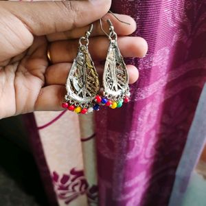 Beautiful Silver Oxidized Earrings