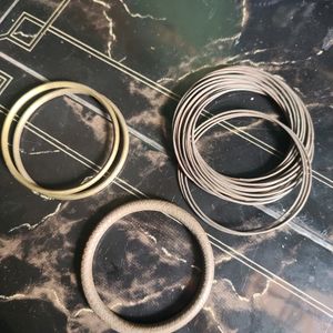 Set Of 4 Brass Bangles