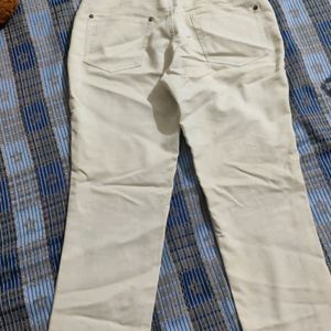 Women White Jean