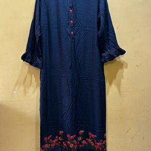 Neerus Blue Kurta Size 3XL