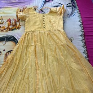 Yellow Anarkali