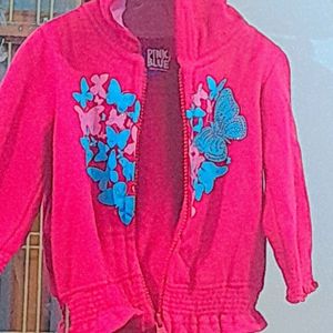 Fuchsia Pink Jacket For 6-12 Months Kids