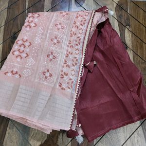 Rich Look Linen Saree