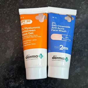 The Derma Co Sunscreen And Face Wash Set