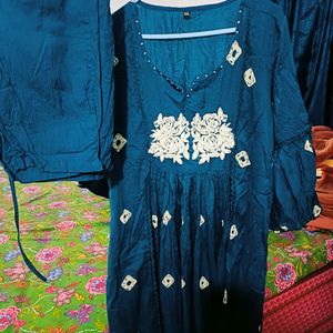 Pretty Cotton Kurta Pant Set