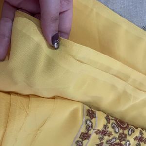 @100 Rs 😍Yellow Allover suit Material