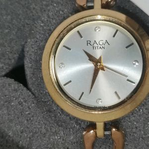 New Titan Watch Raga With Dimond And 22karat Gold