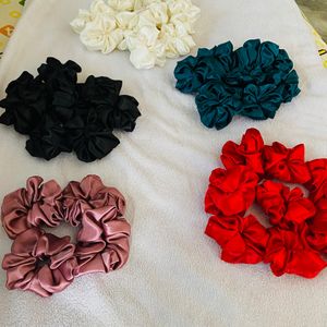 Pack Of 40 Satin Scrunchies