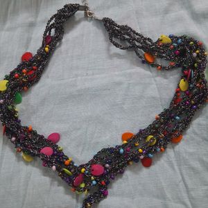 Multicolor Necklace With Multi Layers