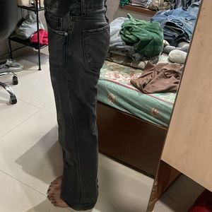 zara straight fit black jeans