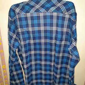 Blue Party-Wear Full Sleeves Shirt