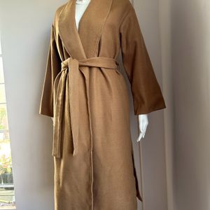 Beige Wrap Overcoat