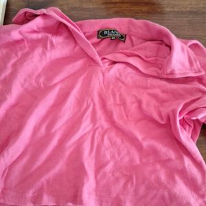 Pink Top With Collar XL size