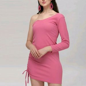 Pink Bodycone Dress For Women's