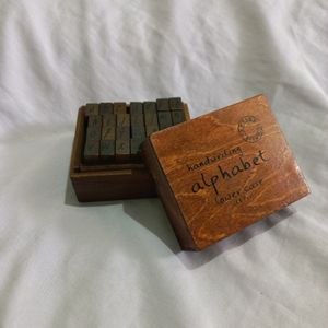 🥀Vintage Wooden Alphabet Stamp