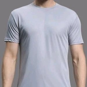 New Mens Lavender Color Plain T-Shirt