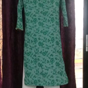 Floral Print Cotton Kurta Set