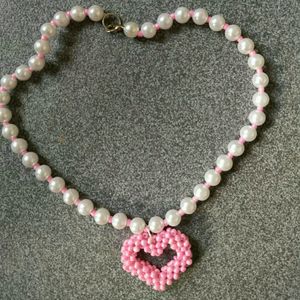 Pink Heart Necklace♡