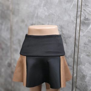 Black/Brown Short Skirt