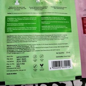 Pack Of 4 Sheet Mask