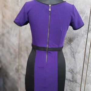 Purple Black Dress